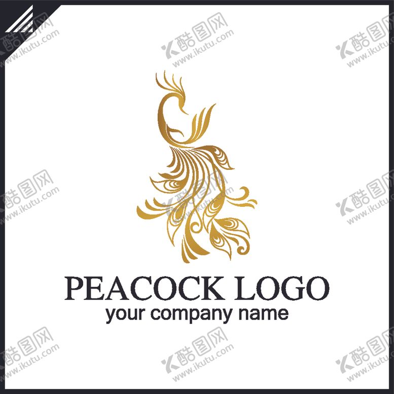 编号：43481410032254163772【酷图网】源文件下载-孔雀logo