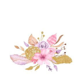 情人节水彩插画图案