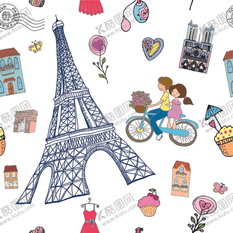 编号：38395409221953185051【酷图网】源文件下载-创意拼接卡通图案背景