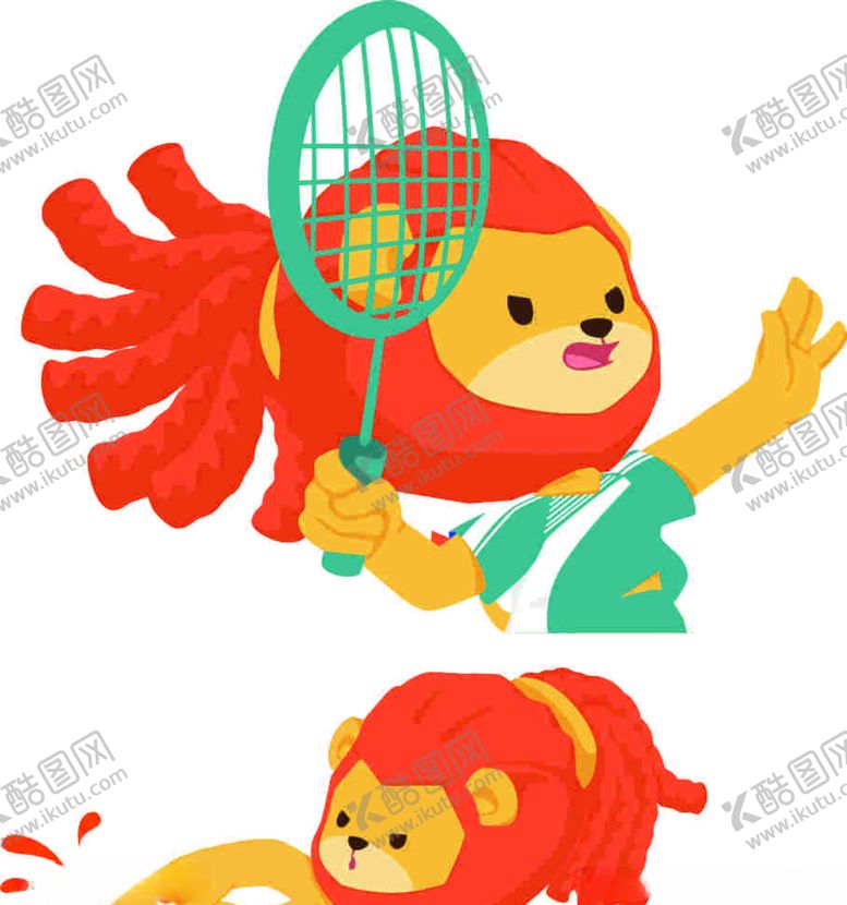编号：44561905021406423300【酷图网】源文件下载-卡通网球海报