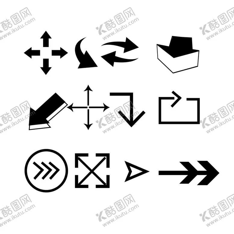 编号：52148609280957553985【酷图网】源文件下载-方向指向符号