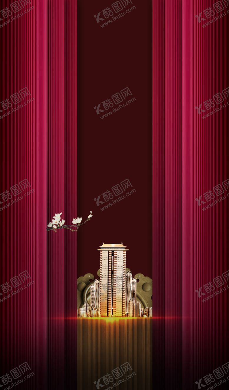 编号：21250205030116068995【酷图网】源文件下载-地产活动复古背景海报素材