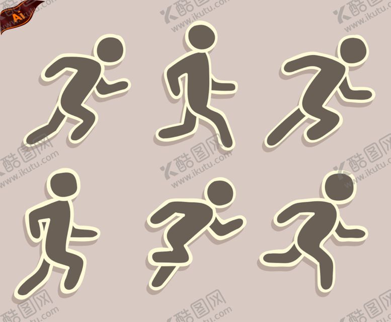 编号：90824110041336167184【酷图网】源文件下载-奔跑人物标识