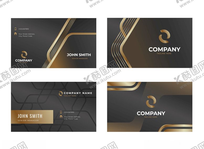 编号：85983212191823268111【酷图网】源文件下载-黑金商务名片