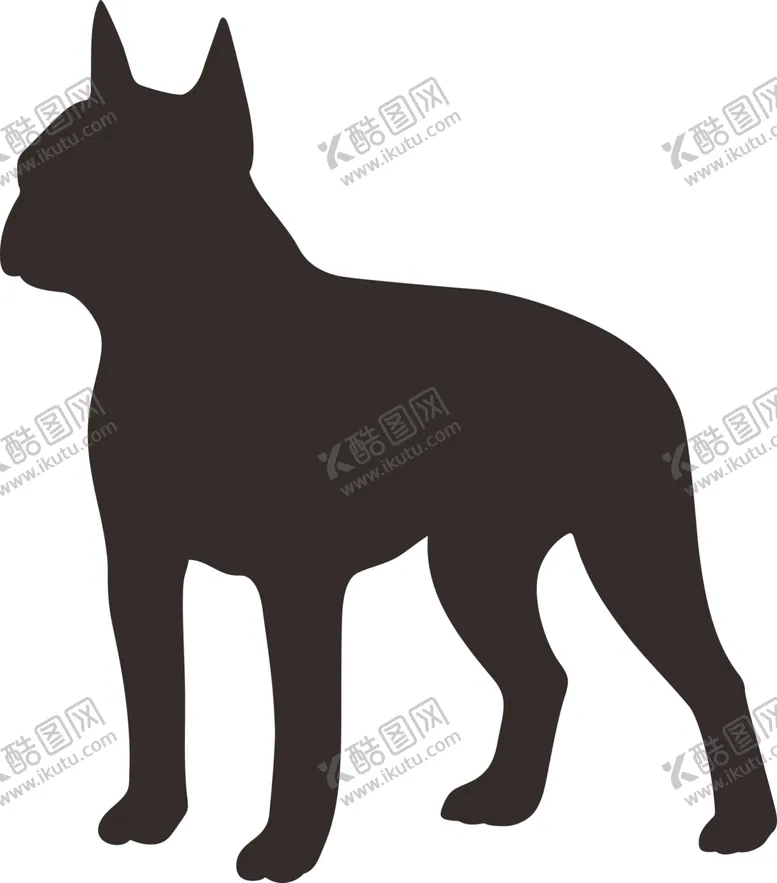 编号：19290705052116289920【酷图网】源文件下载-狗剪影