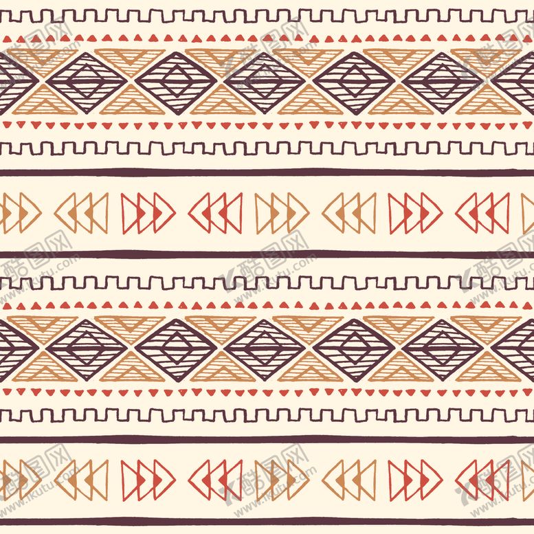 编号：81947110161925159555【酷图网】源文件下载-波西米亚传统花纹图案