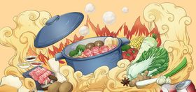 中国风美食插画图片