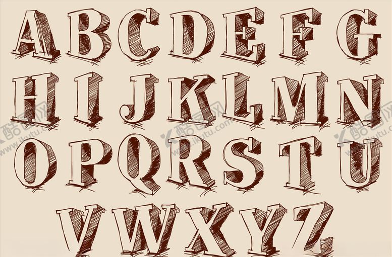 编号：88341009261151281523【酷图网】源文件下载-卡通字母