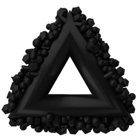 3D抽象结构三角形