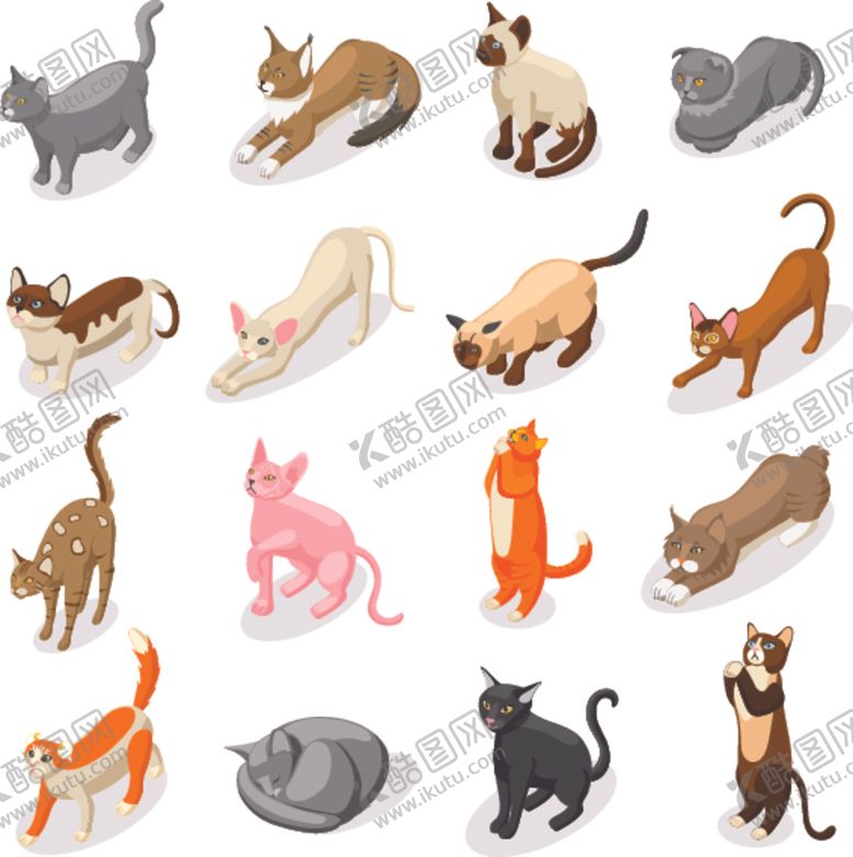 编号：37993205011653397548【酷图网】源文件下载-猫卡通