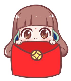 新年表情手绘吉祥物