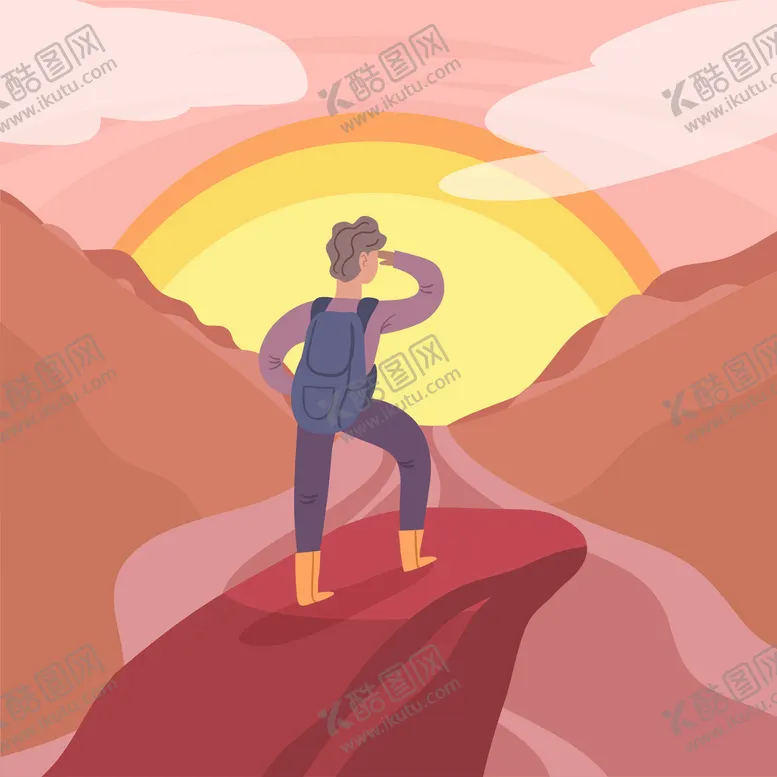 编号：90351209250437430479【酷图网】源文件下载-徒步旅行 