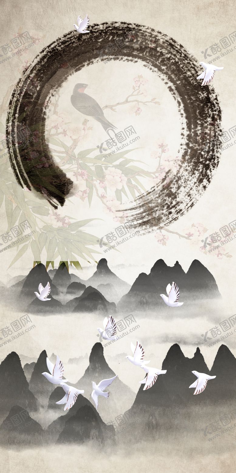 编号：20419606291337239364【酷图网】源文件下载-花鸟工笔画