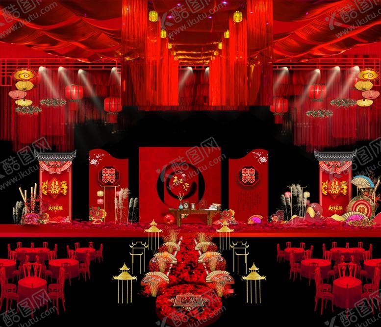 编号：10001410310535418646【酷图网】源文件下载-中式婚礼