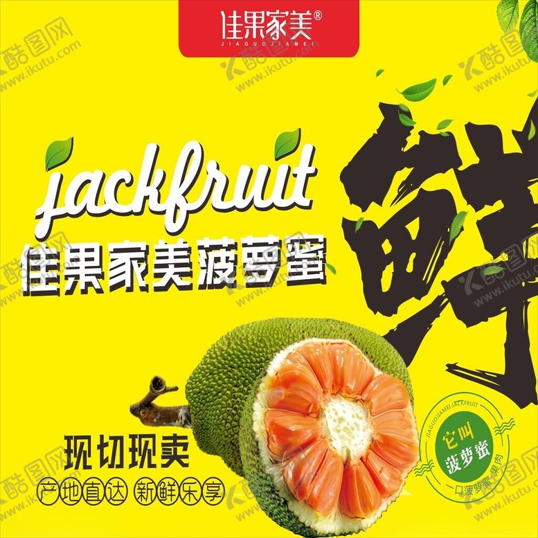 编号：62542902241231119774【酷图网】源文件下载-佳果佳美红肉菠萝蜜鲜