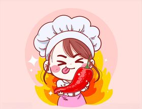 卡通厨师