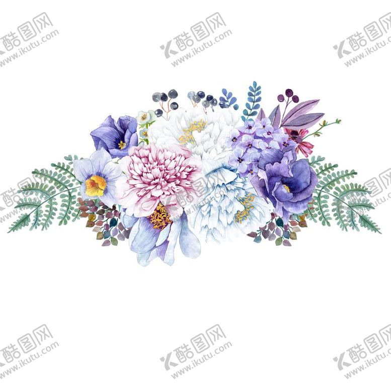 编号：12103412060117073855【酷图网】源文件下载-水彩花卉