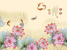 中国风电视沙发背景墙装饰画