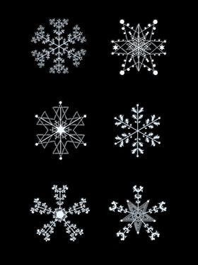 圣诞雪花元素