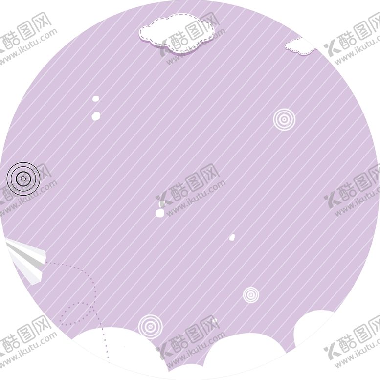 编号：96025109290239277051【酷图网】源文件下载-飞机白云卡通漫画地贴