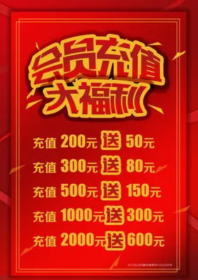 会员充值大福利
