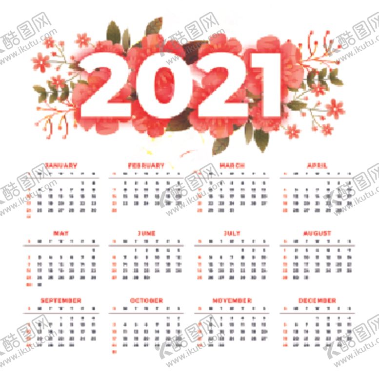 编号：17678607051939338728【酷图网】源文件下载-2021年历