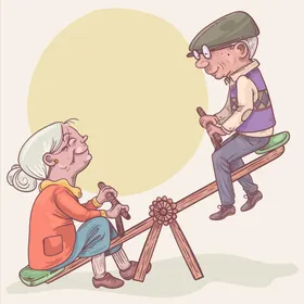 老年人敬祖父母外祖父母外公外婆