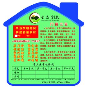 门前三包牌子
