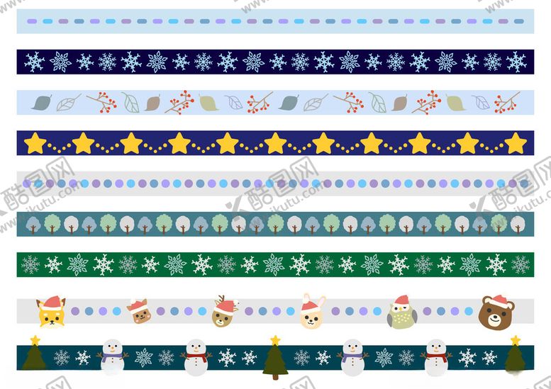 编号：32844910051757459185【酷图网】源文件下载-多彩卡通风格教室装饰条