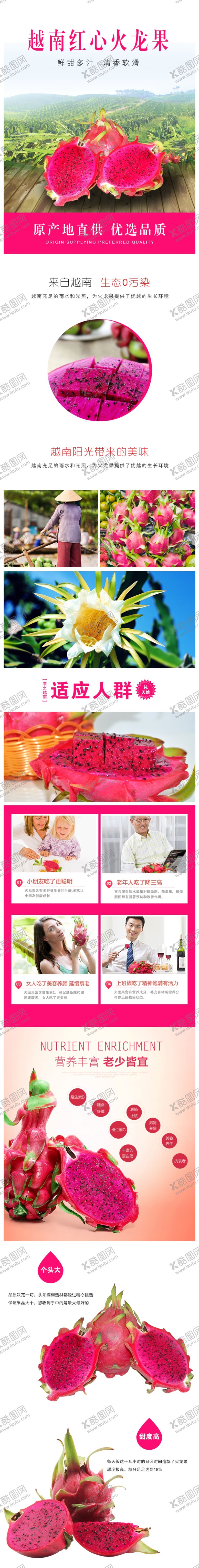 编号：67888905040828576647【酷图网】源文件下载-红心火龙果详情页