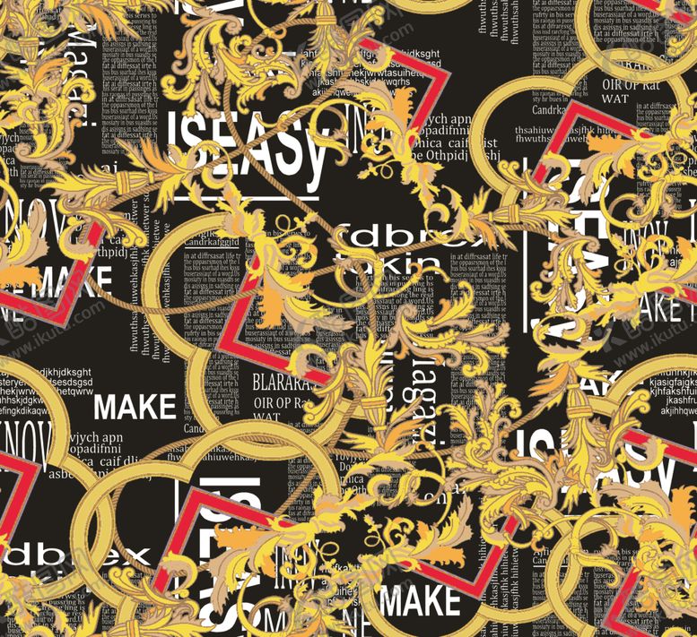 编号：74961210030512152099【酷图网】源文件下载-抽象欧式花纹报纸