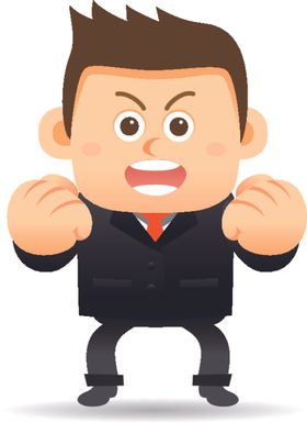 卡通商务男性
