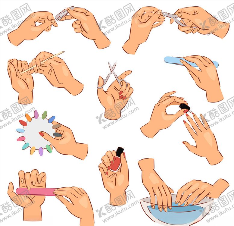 编号：52310309290001069869【酷图网】源文件下载-修指甲