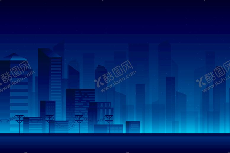 编号：41678309180103395081【酷图网】源文件下载-夜晚城市背景