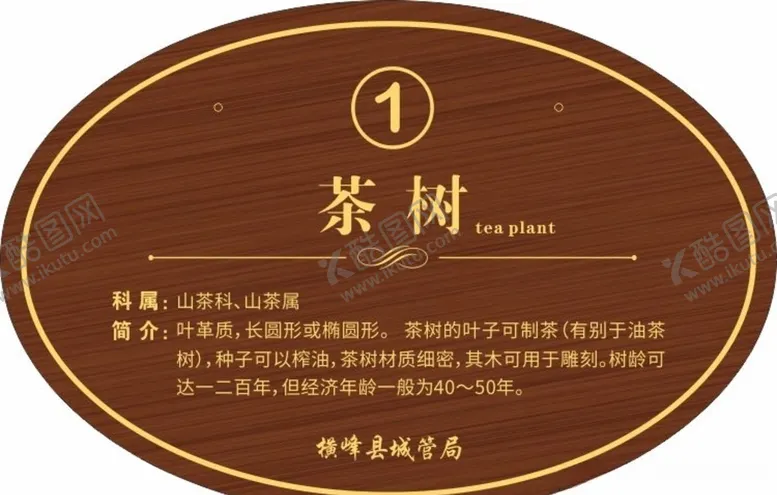 编号：66487103251915599269【酷图网】源文件下载-树名牌