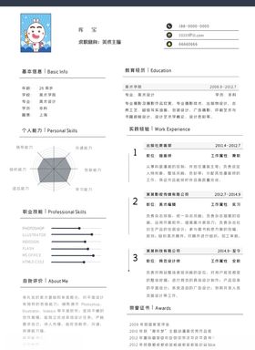 简洁经典行政个人简历模板