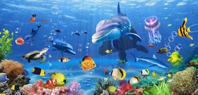 海洋背景墙