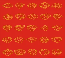 祥云高档朵传统纹