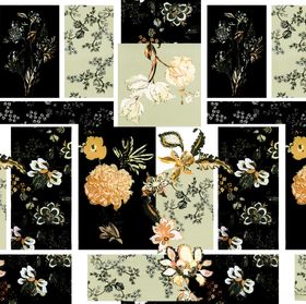 复古花卉图案设计素材