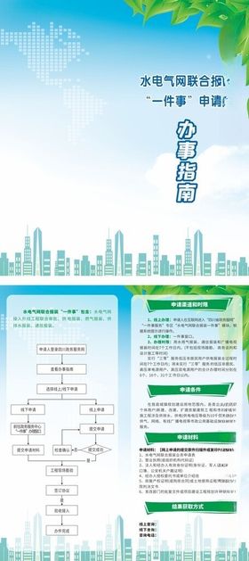 水电气网折页