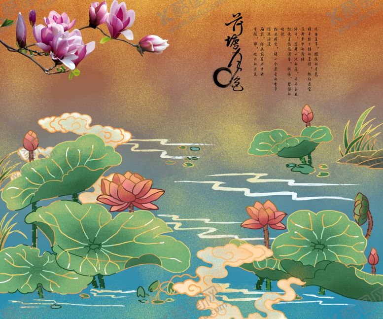 编号：99431005120925421391【酷图网】源文件下载-荷塘月色