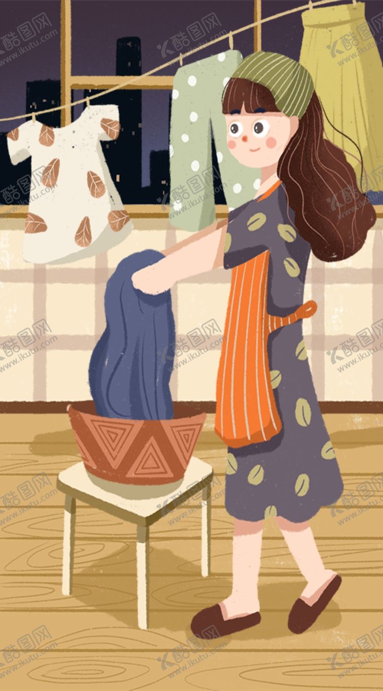 编号：15616810112059385356【酷图网】源文件下载-打扫卫生插画