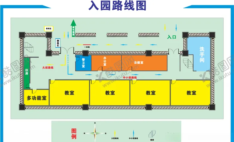 编号：77382606271058016748【酷图网】源文件下载-入园入校路线图