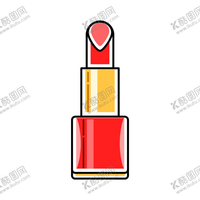 编号：73799901170548546067【酷图网】源文件下载-卡通手绘化妆品宣传图口红