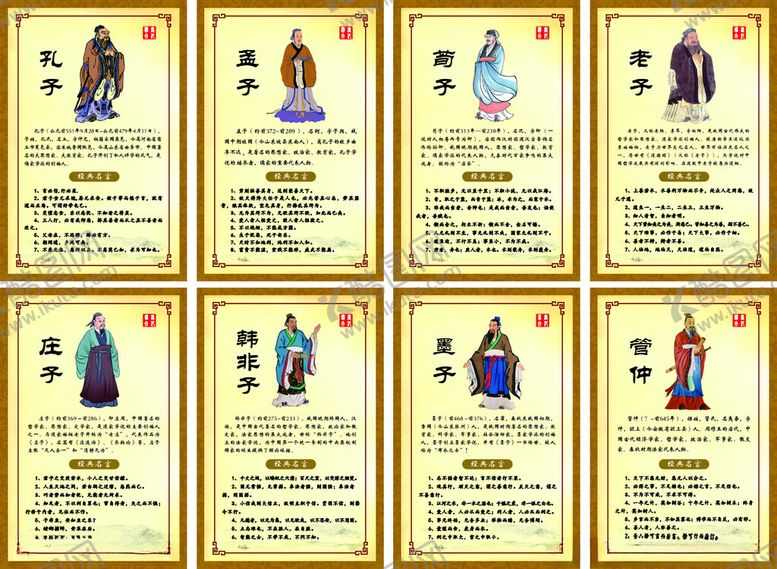 编号：39762111021140289967【酷图网】源文件下载-诸子百家