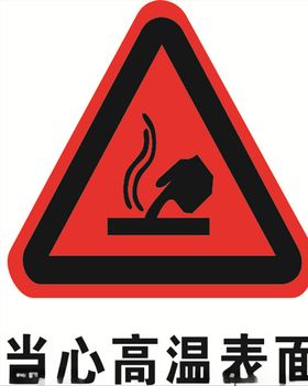 当心高温表面