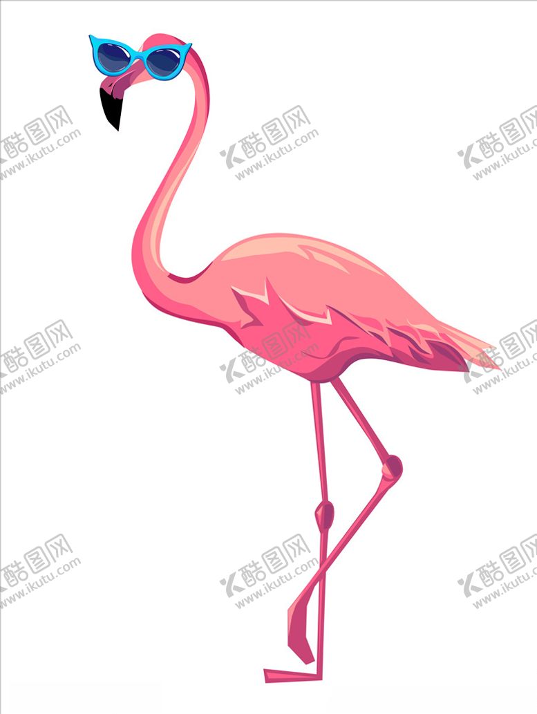 编号：11564907091820096904【酷图网】源文件下载-卡通火烈鸟