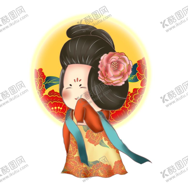 编号：55601904101523208821【酷图网】源文件下载-卡通侍女图