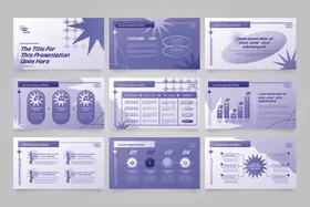简约蓝紫色ppt