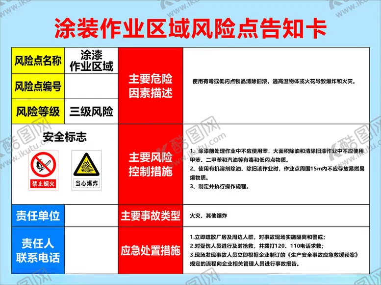 编号：20337102230812339787【酷图网】源文件下载-风险告知卡